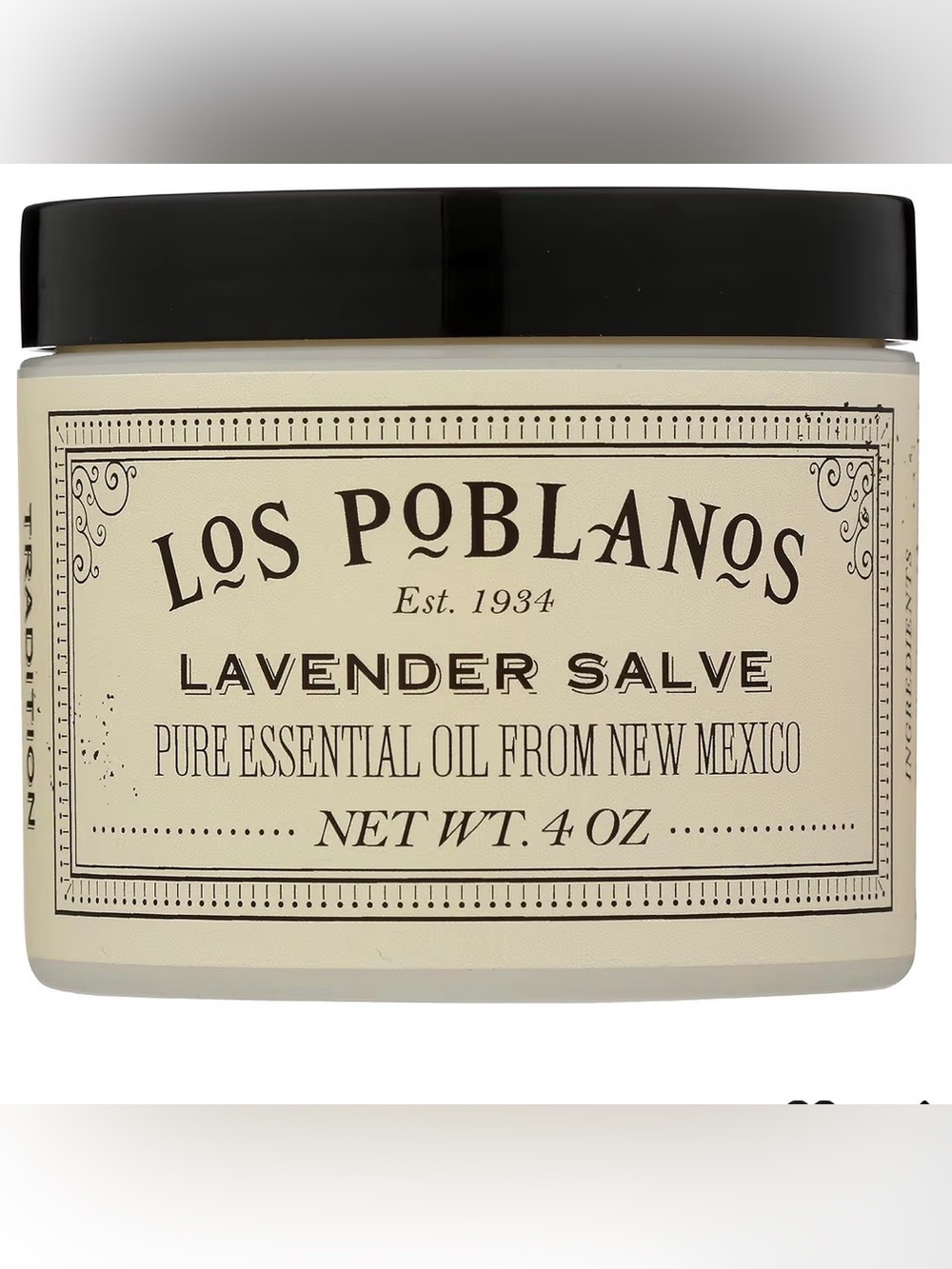Los Poblanos Lavender Hand Salve, 4 OZ New
